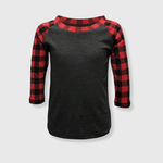 ILTEX Apparel Kids Clothing Buffalo Plaid Charcoal Red Kids