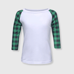 ILTEX Apparel Kids Clothing Buffalo Plaid White Green Kids