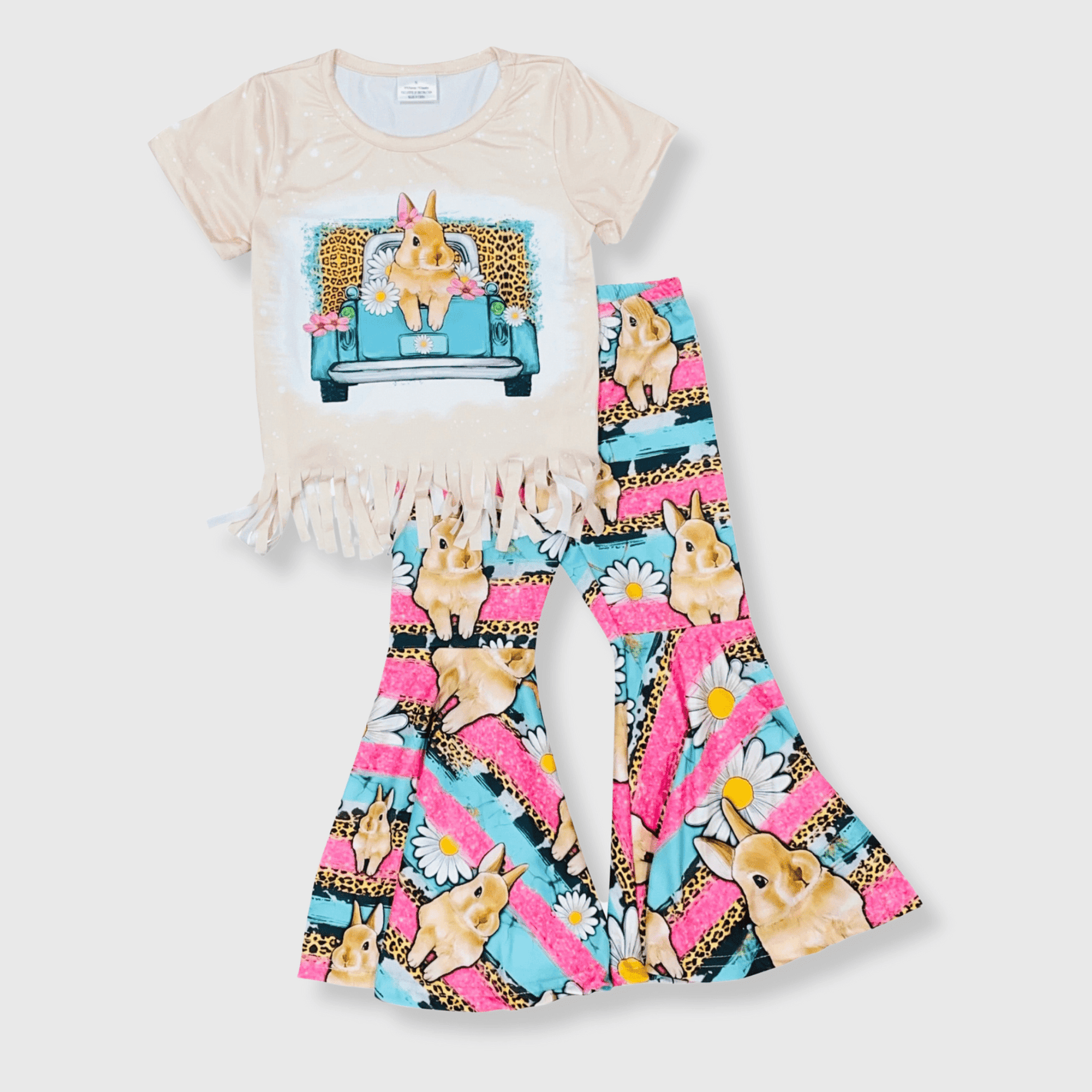 ILTEX Apparel Kids Clothing Easter Rabbit Bell Bottom Outfit