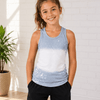 Faux Bleached Tank Top - Kids - Gray