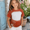 NEW COLORS! Faux Bleached Tees - Toddler & Youth - Brown