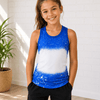 Faux Bleached Tank Top - Kids - Royal Blue