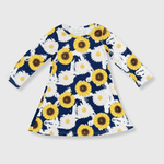 ILTEX Apparel Kids Clothing Sunflower Daisy Navy Dress Kids