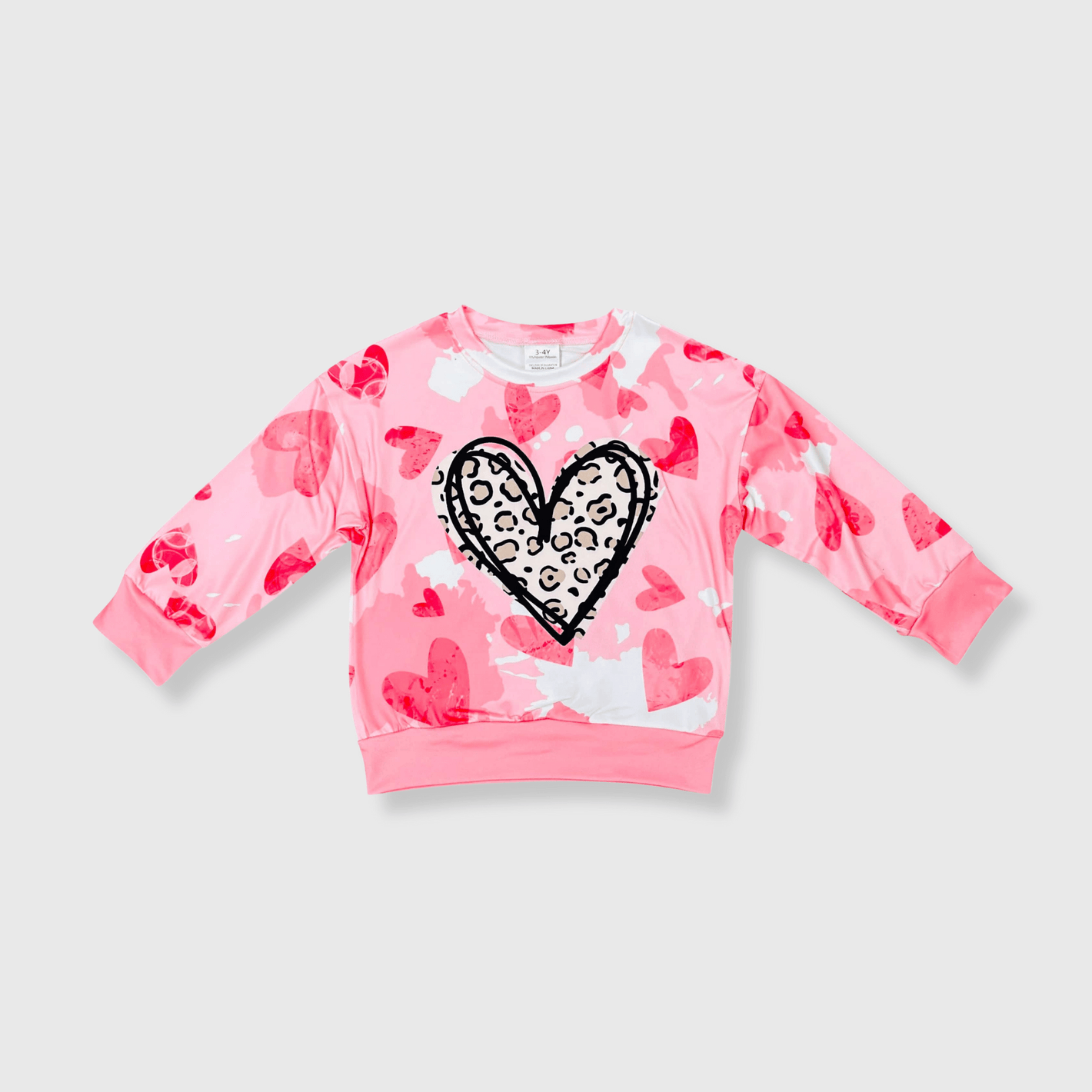 ILTEX Apparel Kids Clothing Valentine Heart Pink Kids Top