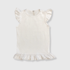 Ruffles Sleeveless Top Kids - White