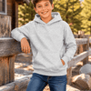 Youth Comfort Plain Pullover Hoodie - Gray