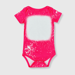 ILTEX Apparel Romper Pink / 0-3 Months Faux Bleached Onesie
