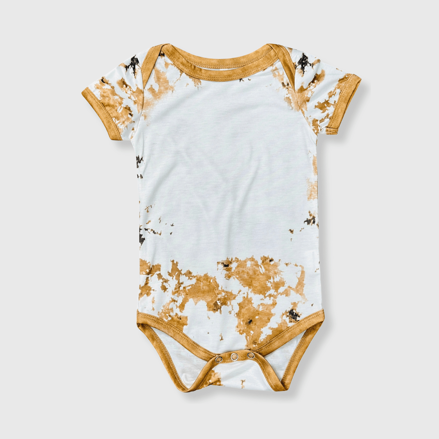 ILTEX Apparel Romper Reverse Cow Light Brown Onesie