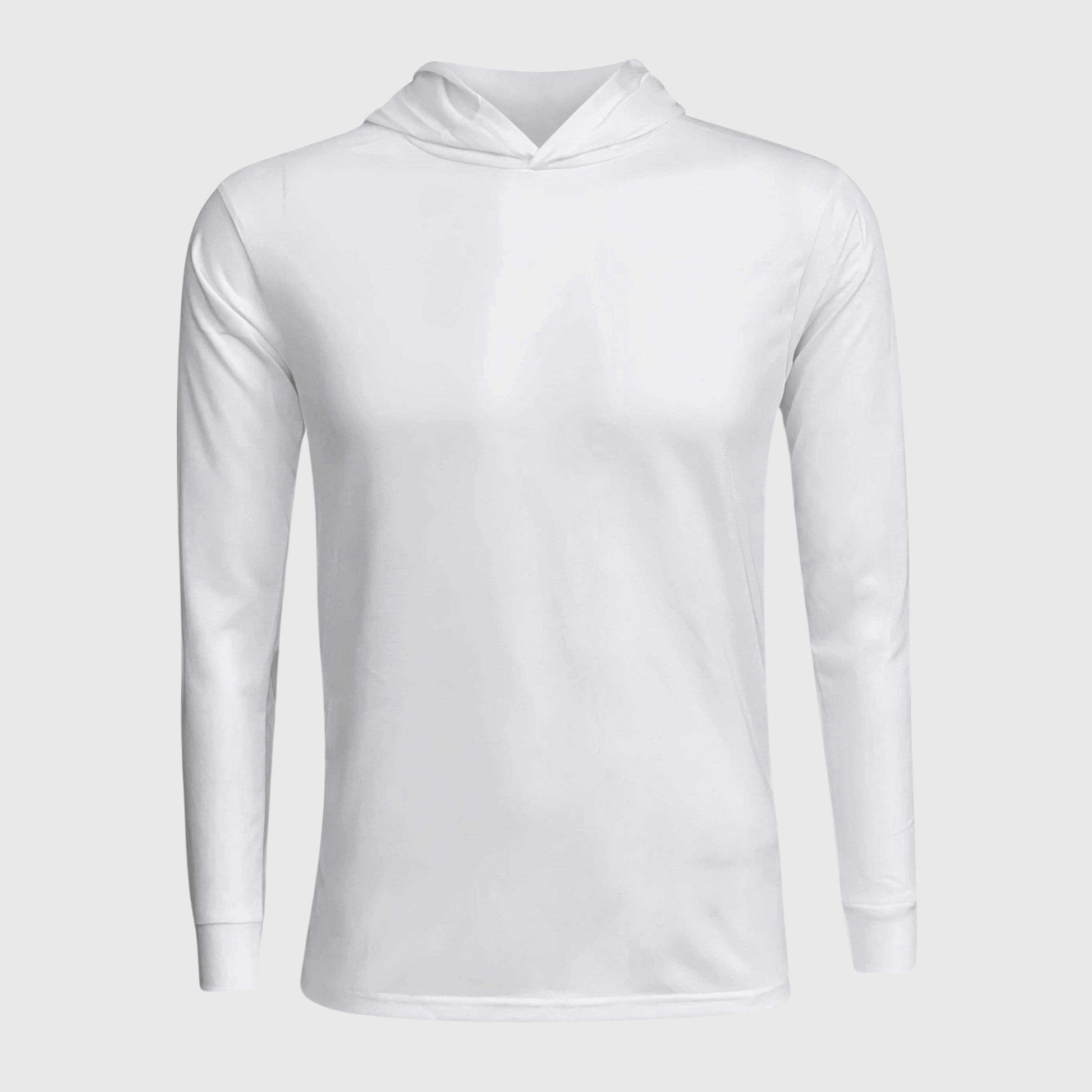 ILTEX Apparel Shirts & Tops Polyester White Cotton-Feel Lightweight Hoodie