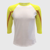 Softball Sleeve Raglan Adult - White/Yellow