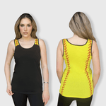 ILTEX Apparel Tank tops Black/Yellow / Small Softball Tank Top Adult