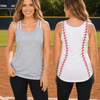 Baseball Tank Top - Gray/White