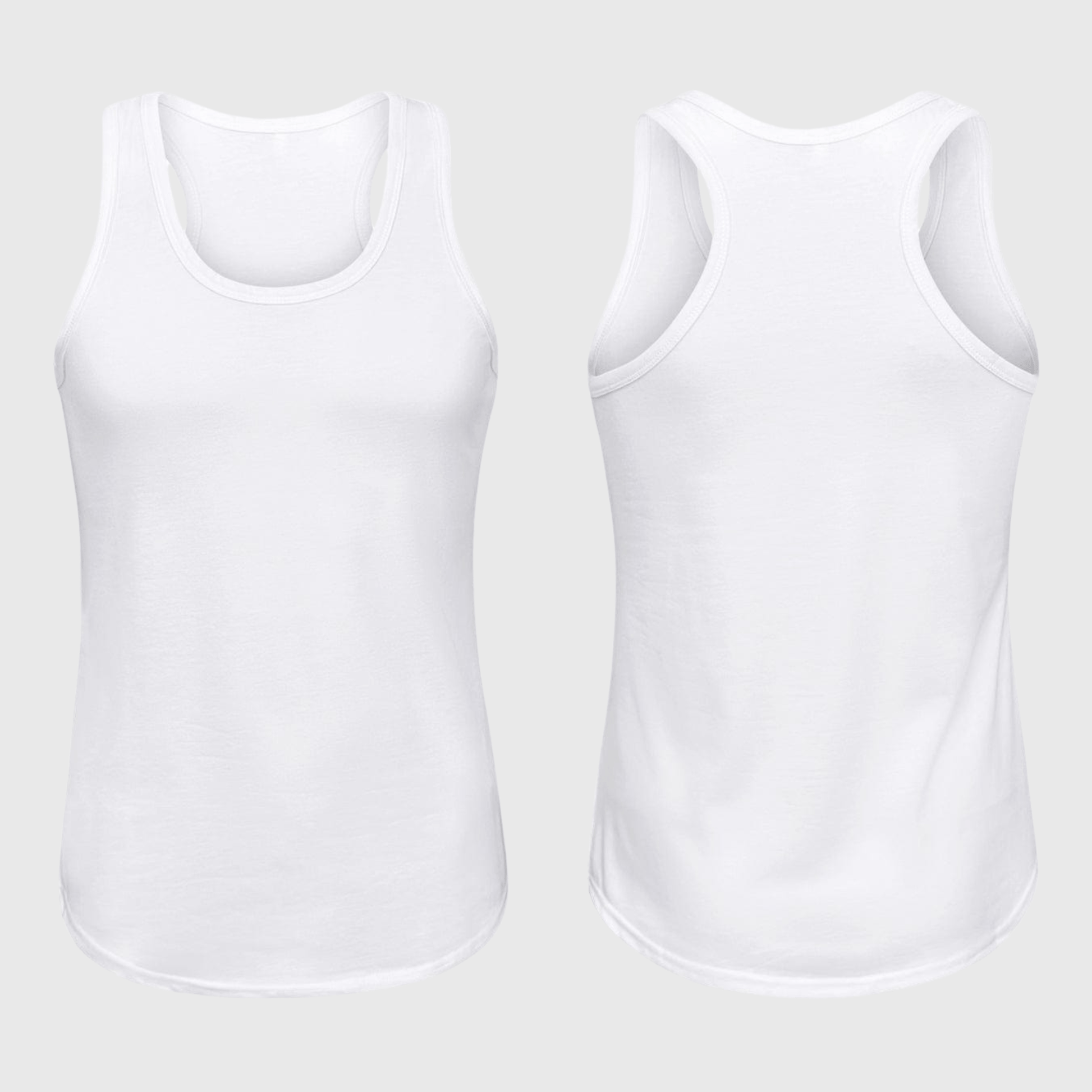 ILTEX Apparel Tank tops Sublimation Racerback White Polyester Tank Top - Adult & Kids