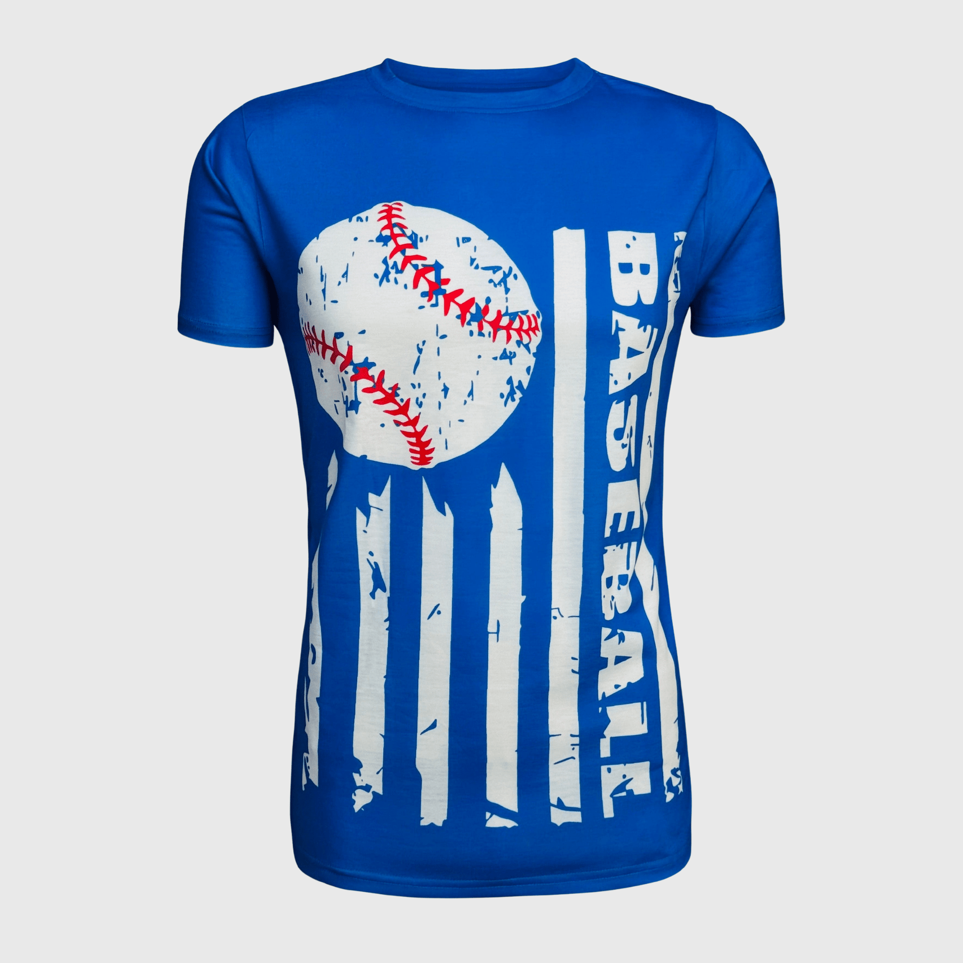 ILTEX Apparel Women's Clothing Baseball Striped Blue Top