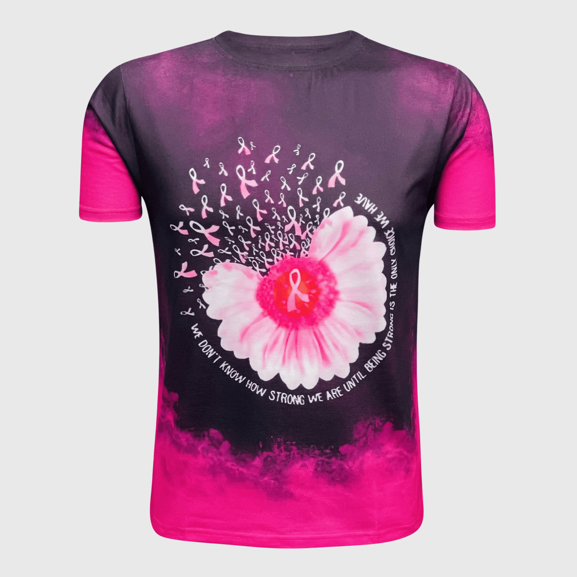 ILTEX Apparel Women's Clothing Breast Cancer Shaded Pink Bleached Top