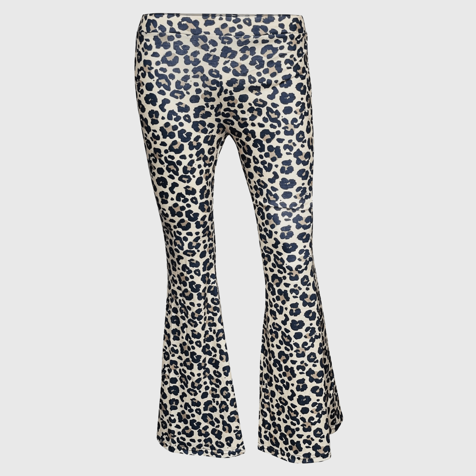 ILTEX Apparel Women's Clothing Cheetah Leopard Bell Bottom Pants - Adult