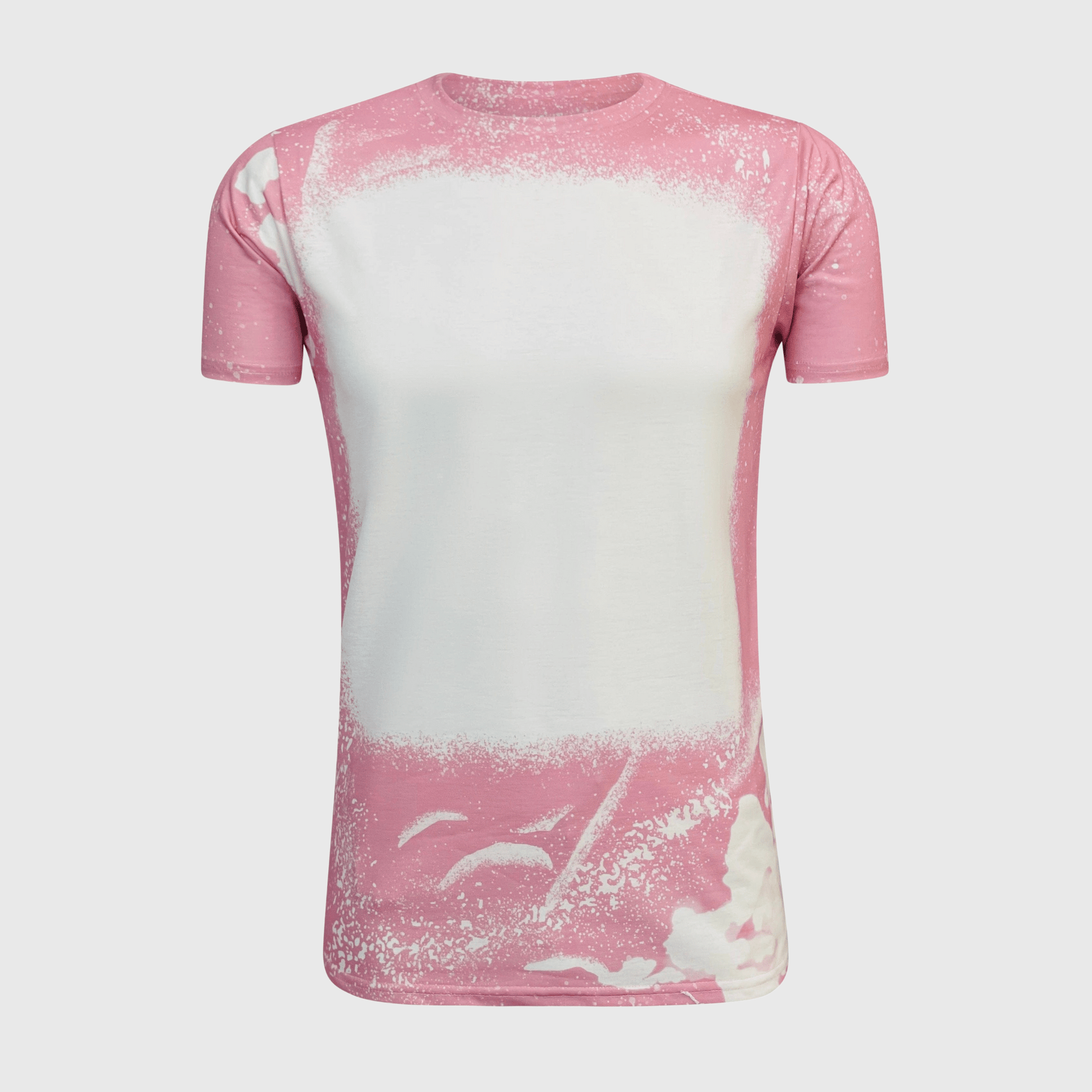 ILTEX Apparel Women's Clothing Dusty Pink Blank Faux Bleached Top