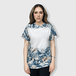 ILTEX Apparel Women's Clothing Faded Cheetah Black Gold Blank Faux Bleached Top