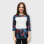 ILTEX Apparel Women's Clothing Halloween Raglan Blank Faux Bleached Top - HAW202