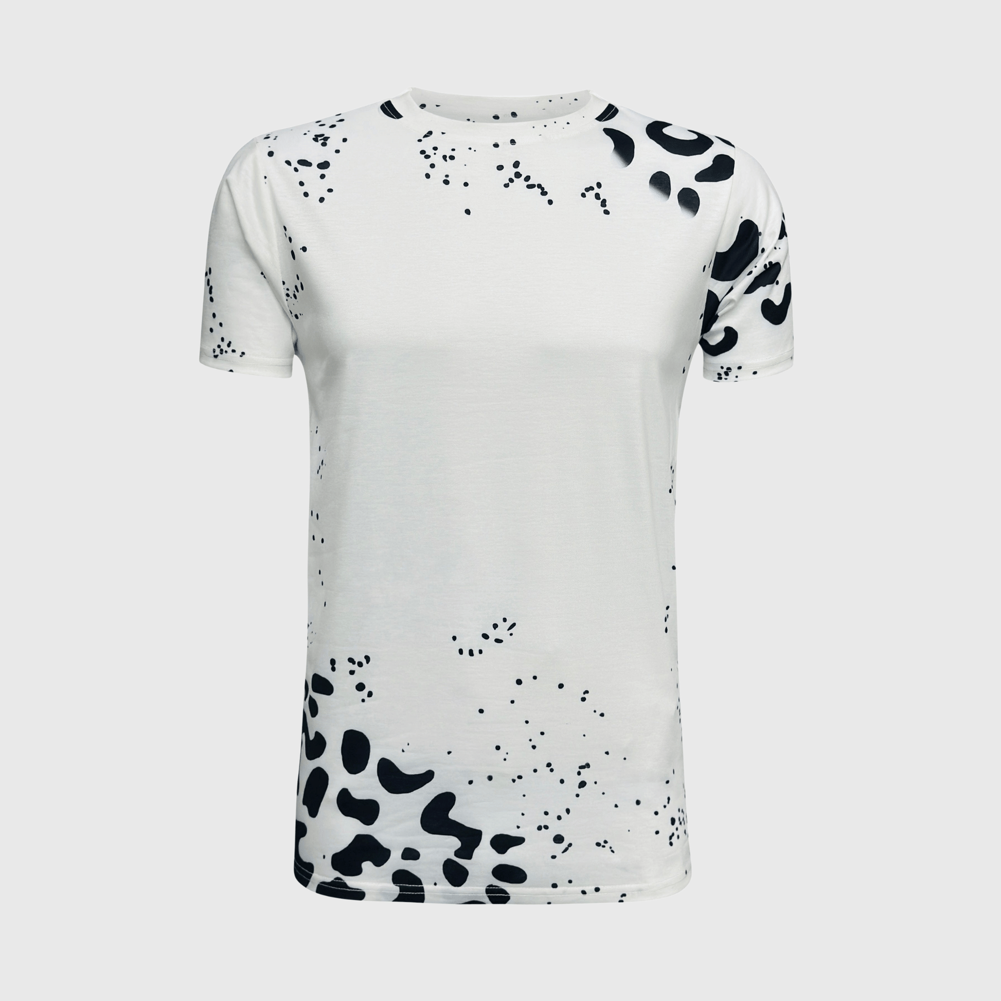 ILTEX Apparel Women's Clothing Leopard Black White Blank Tee