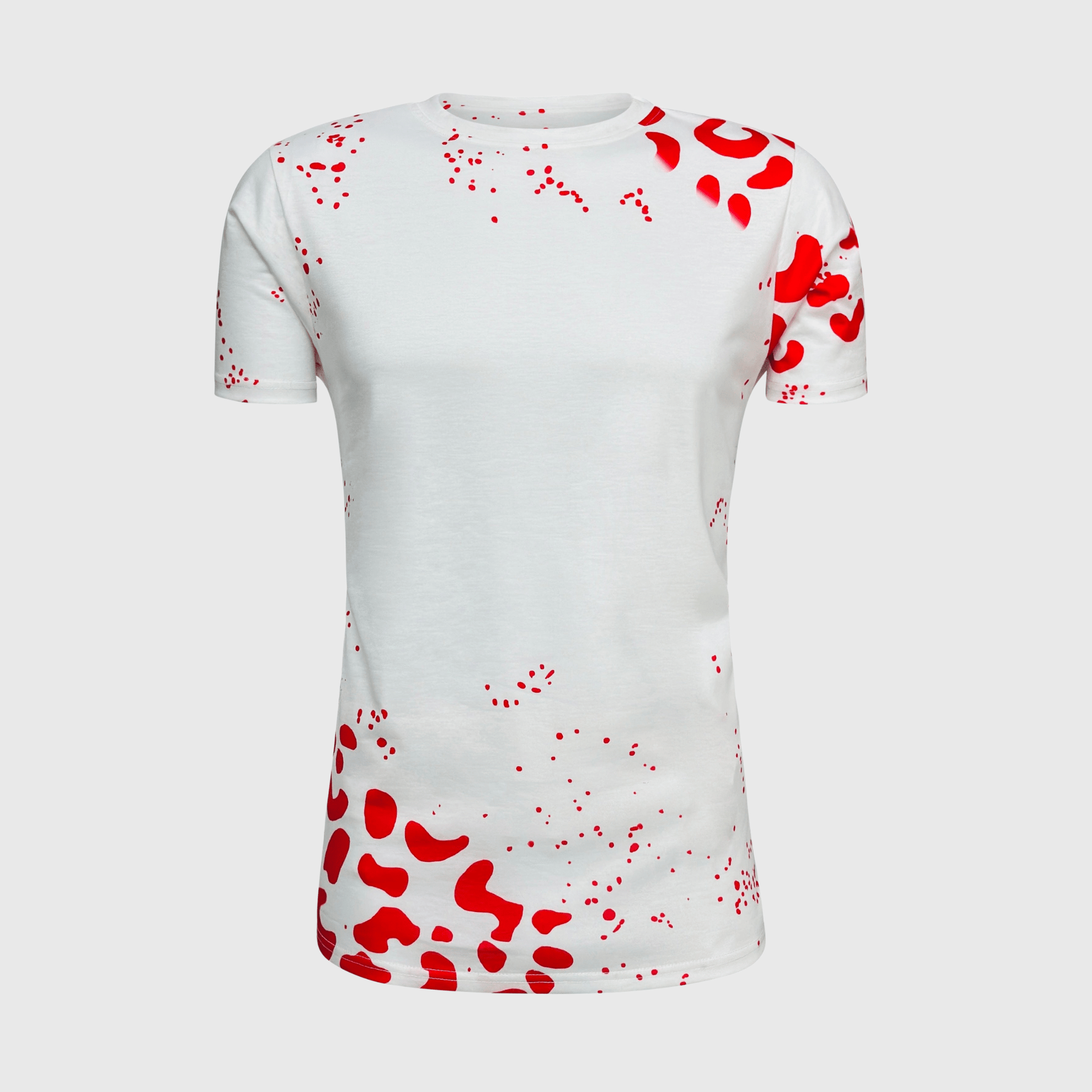ILTEX Apparel Women's Clothing Leopard Red White Blank Tee