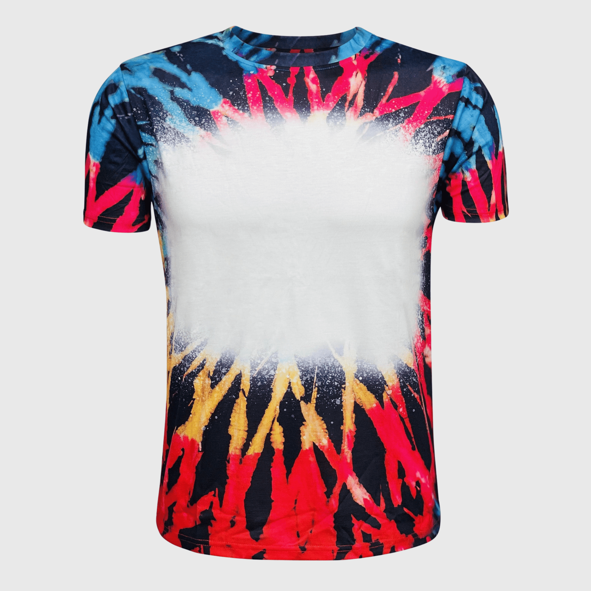 ILTEX Apparel Women's Clothing Reverse Tie Dye Blank Faux Bleached Top - RTD102