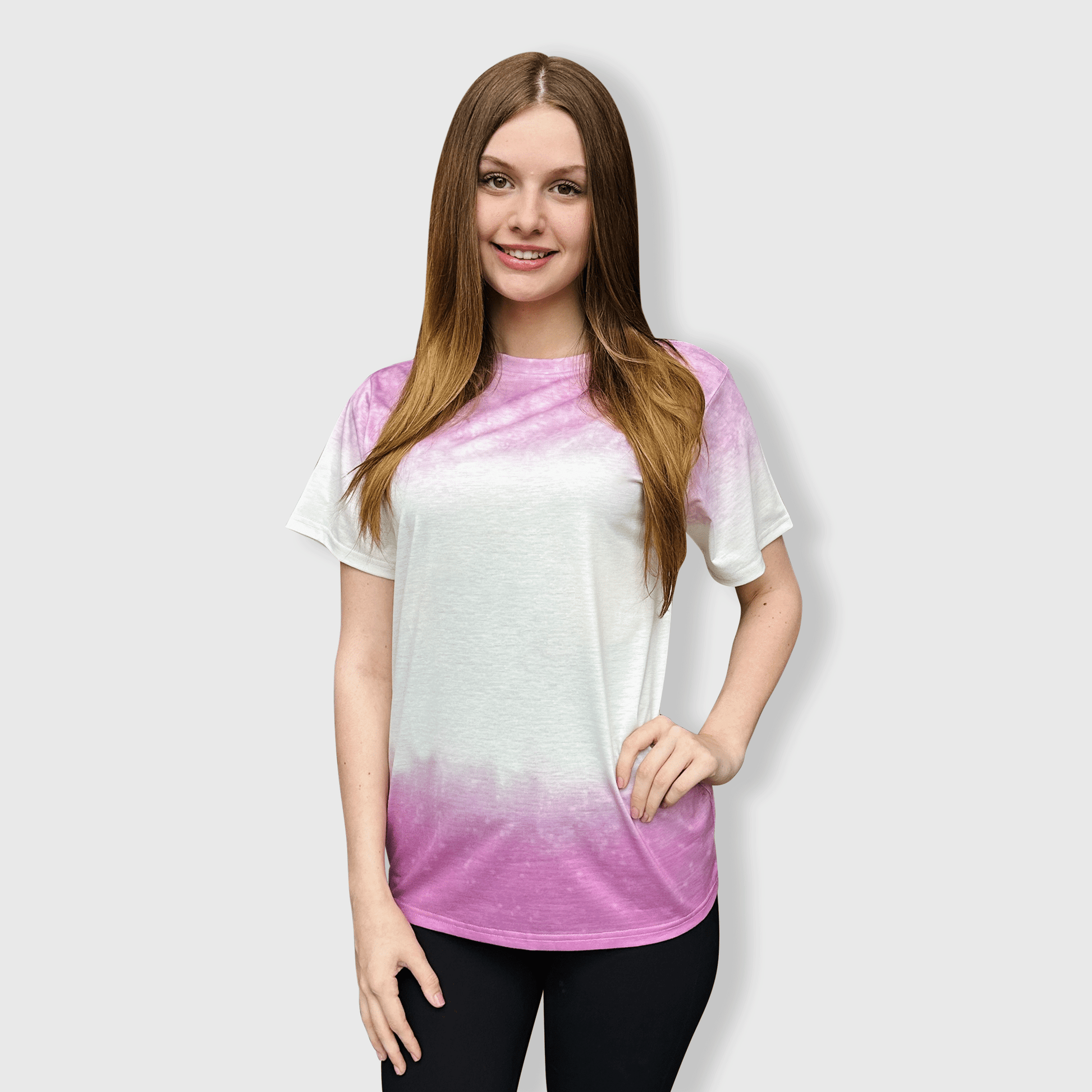 ILTEX Apparel Women's Clothing Shaded Pink Blank Top