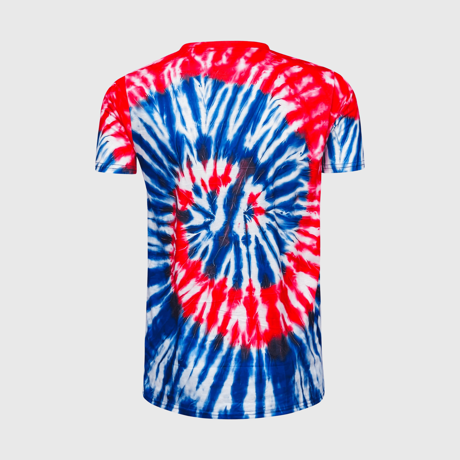 ILTEX Apparel Women's Clothing Tie Dye 4th of July Blank Faux Bleached Top