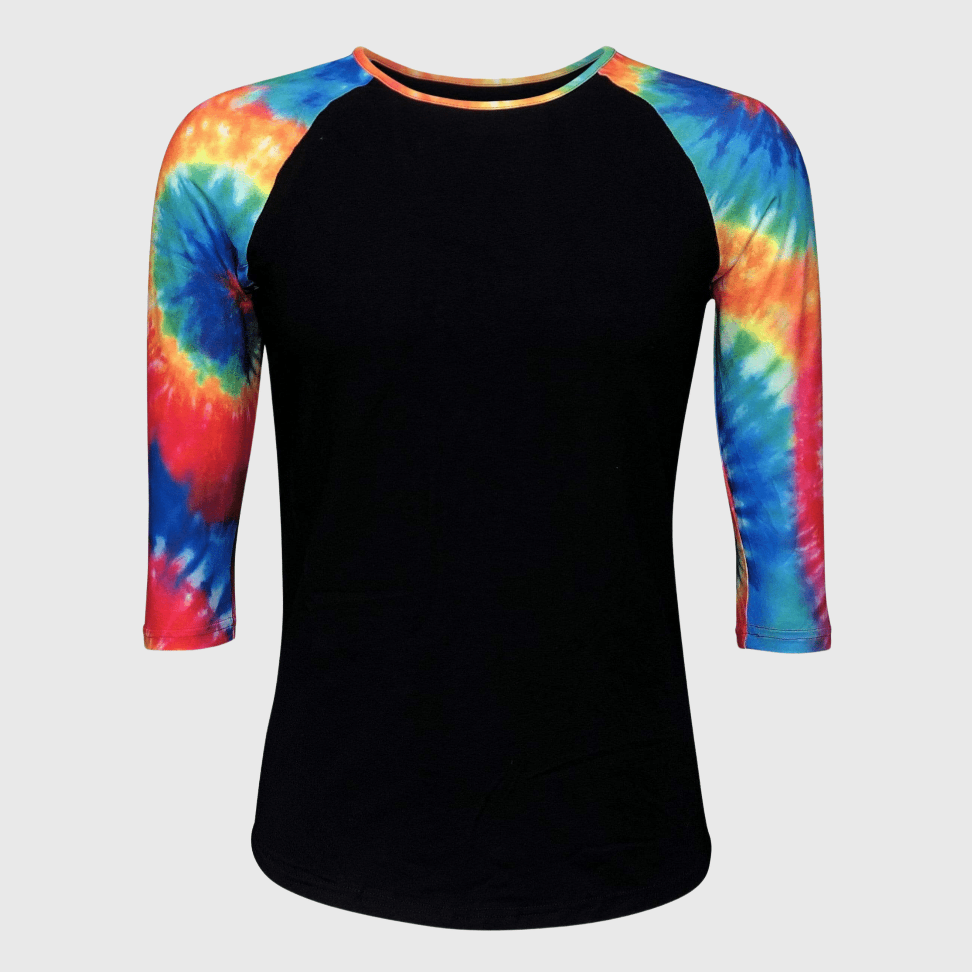 ILTEX Apparel Women's Clothing Tie Dye Black Top
