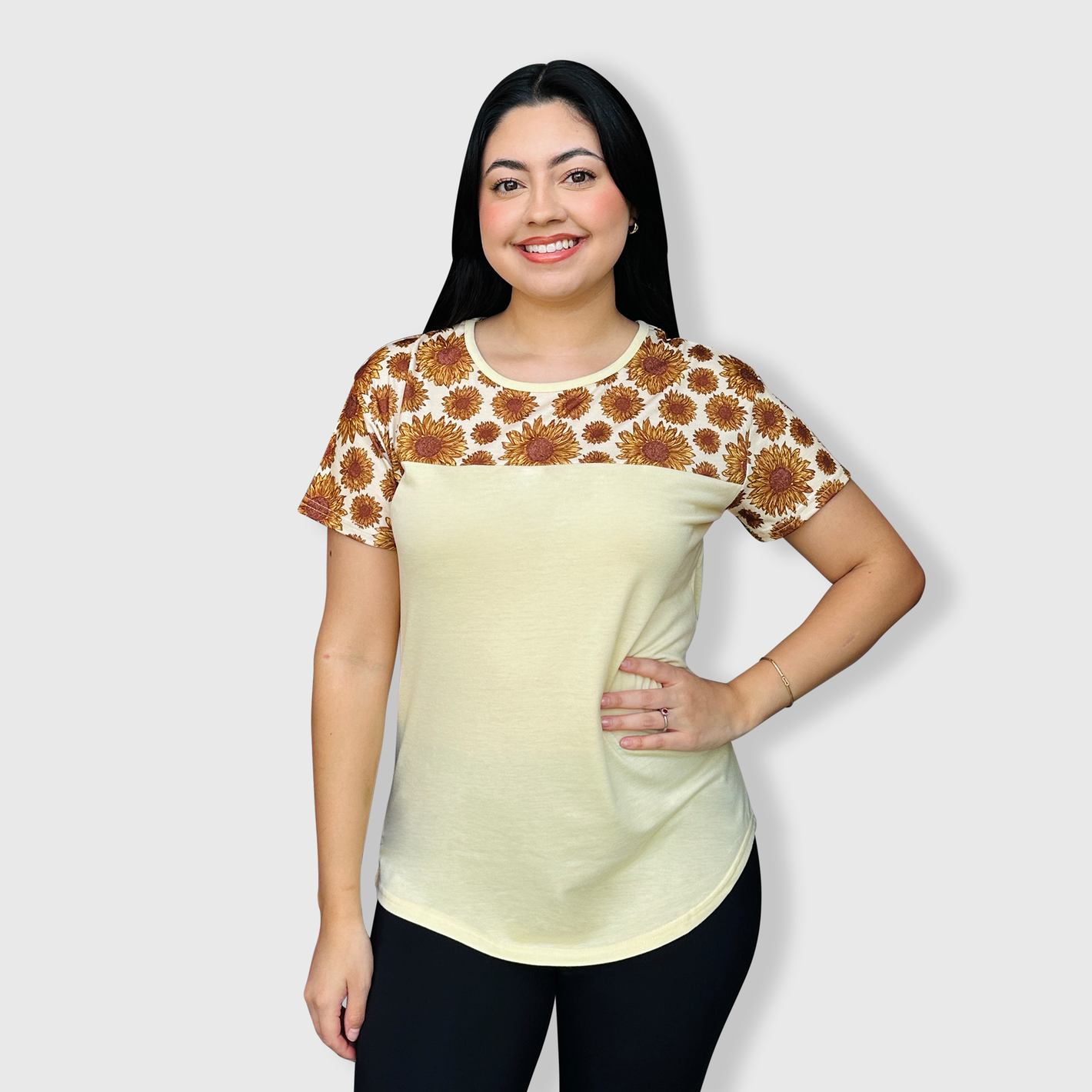 Sunflower Yellow Short Sleeve Top