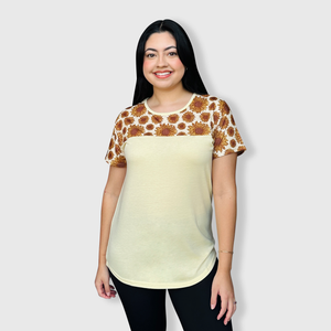 Sunflower Yellow Short Sleeve Top