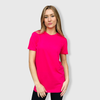 100% Cotton Unisex Short Sleeve Tees - Hot Pink