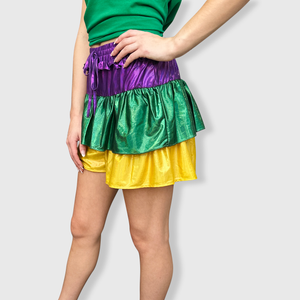 Mardi Gras Metallic Shorts