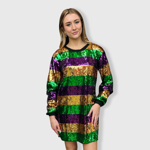 Mardi Gras Sequin Dress