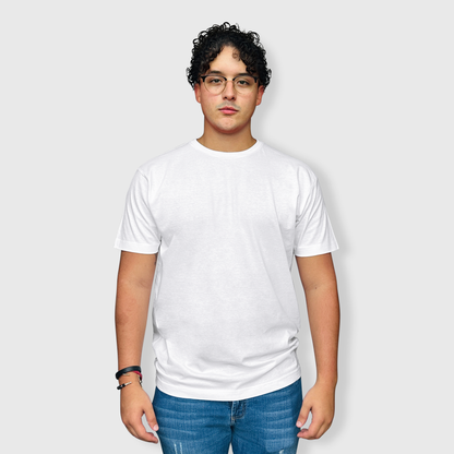 Sublimation White Polyester Tee - Adults and Kids