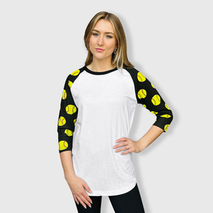 Softball Print Raglan Adult