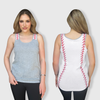 Baseball Tank Top - Gray/White