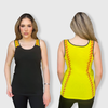 Softball Tank Top Adult - Black/Yellow