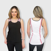 Baseball Tank Top - Black/White