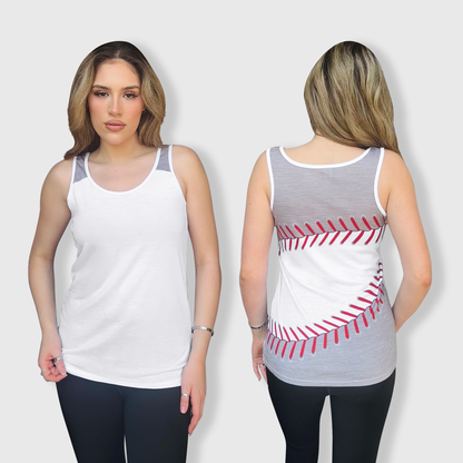 Baseball White Stitching Tank Top