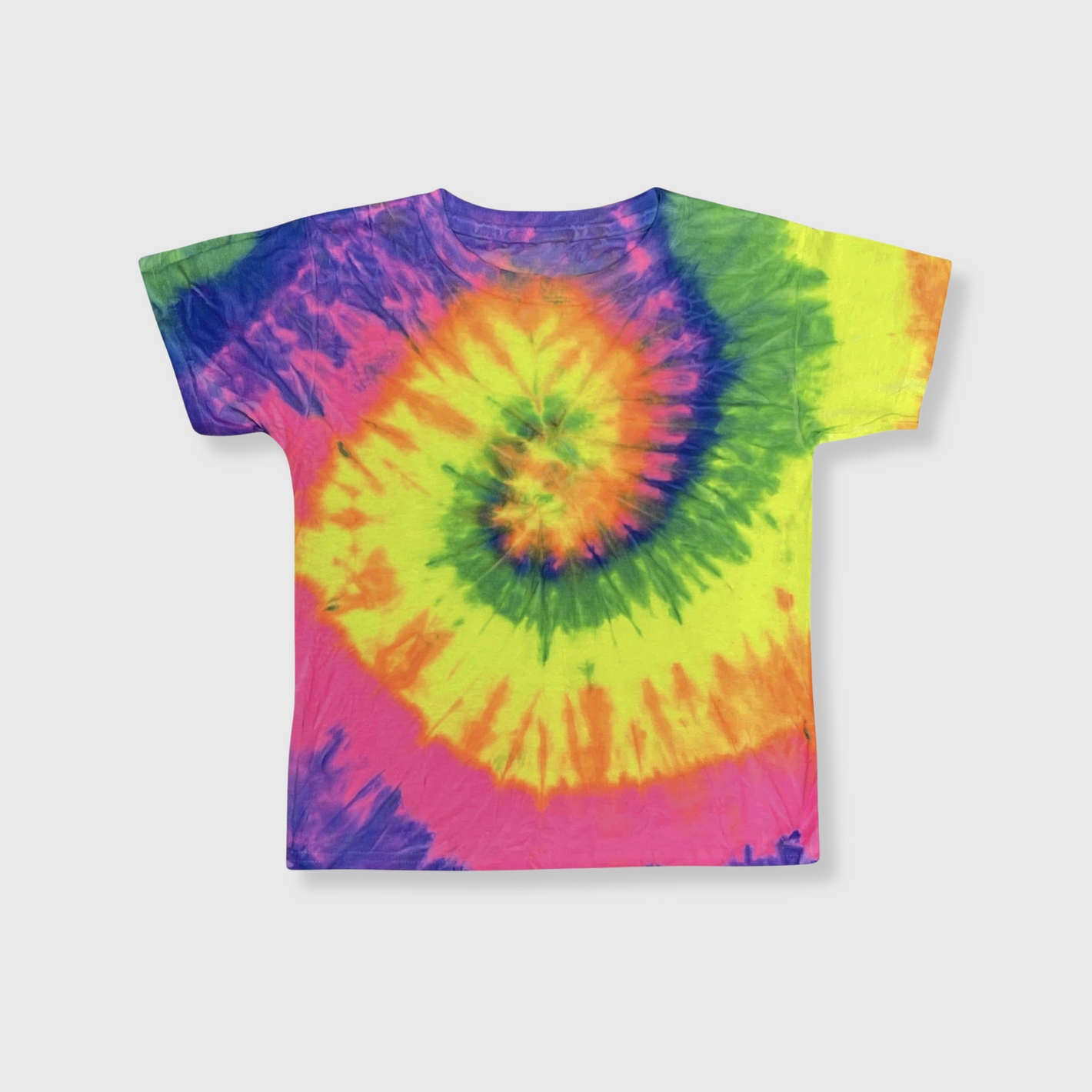 Tie Dye Neon Rainbow T-Shirt - Youth