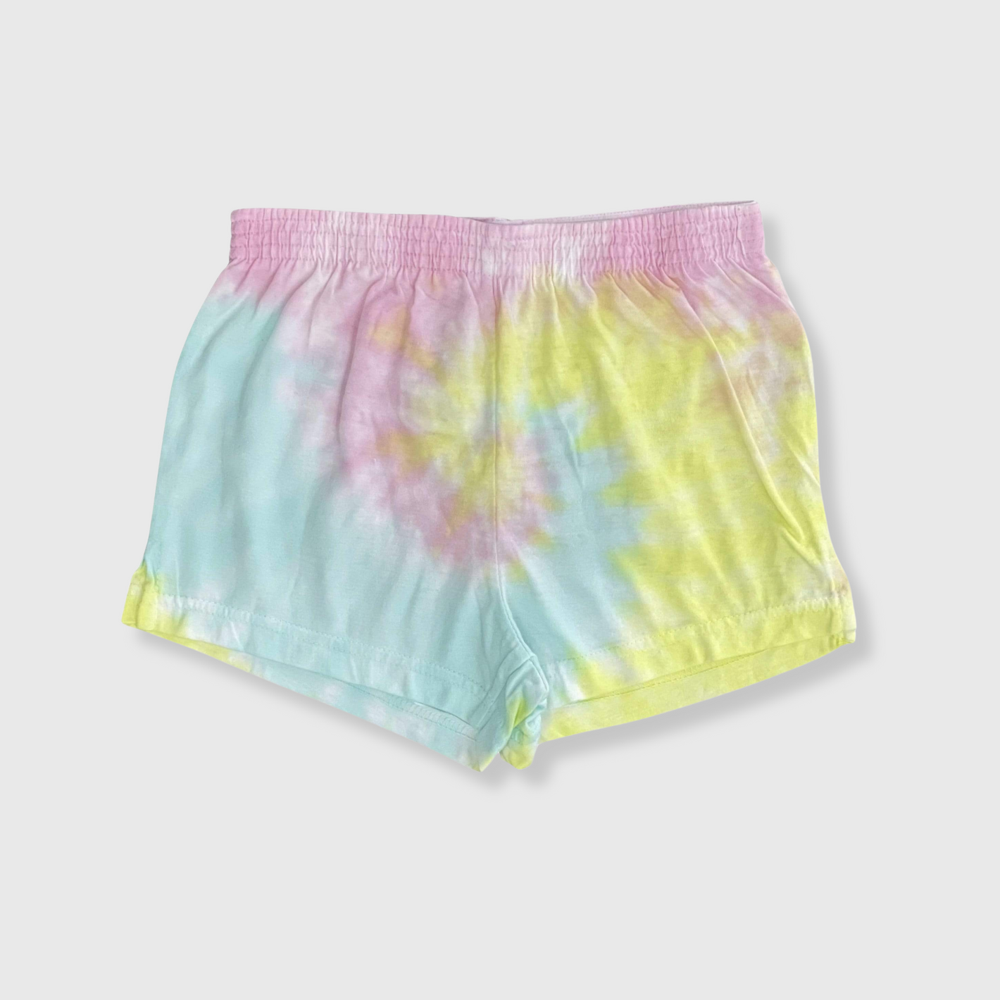 Tie Dye Elastic Shorts Dreamsicle  - Youth