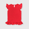 Ruffles Sleeveless Top Kids - Red