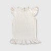 Ruffles Sleeveless Top Kids - White