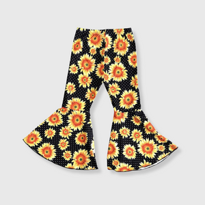 Bell Bottom Sunflower Pants