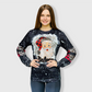 Santa Believe Black Long Sleeve Top