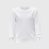 100% Polyester Sweatshirt Cotton-Feel - Kids - White