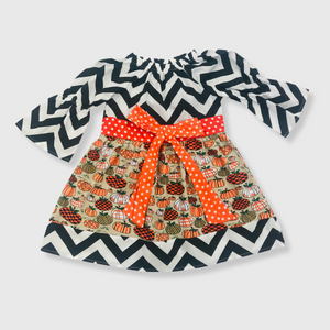 Halloween Dress Chevron Kids