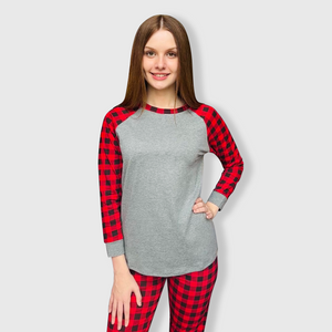 Christmas Buffalo Plaid Family Pajamas Set