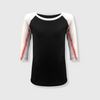 Baseball Sleeve Raglan Kids - Black/White